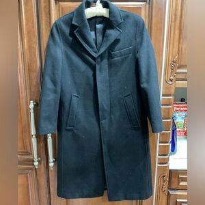James Morgan-Classic Kids Wool Coat, Black, Size 10